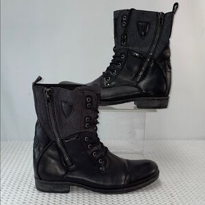 275 BY JUMP THUNDER MENS COMBAT BOOTS WITH ZIPPER AND LACES FTL-03-127